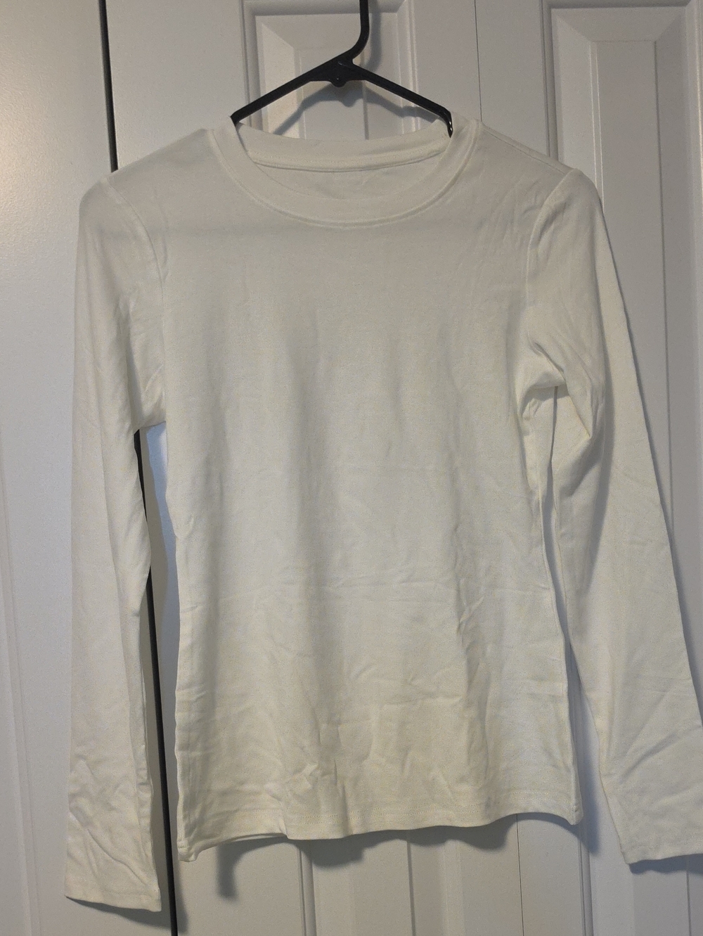 Long-Sleeve Crewneck Shirt - White